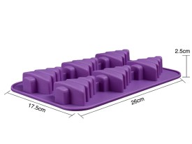 Molde silicona 6 arbolitos de Navidad